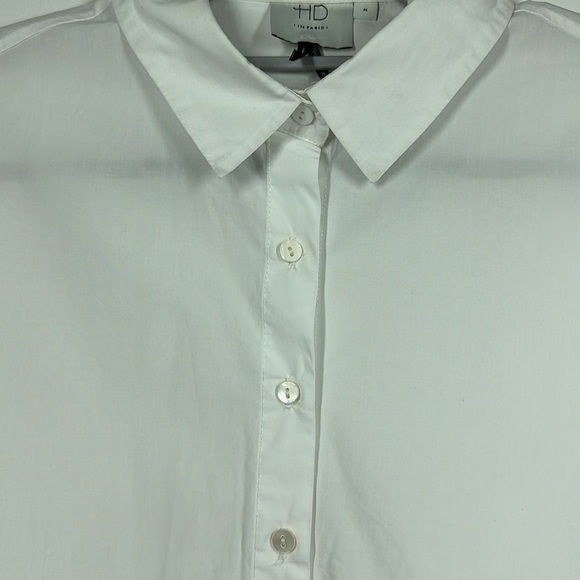 Anthropologie HD in Paris Minimalist Peplum 100% Cotton Top, M - Picture 5 of 7